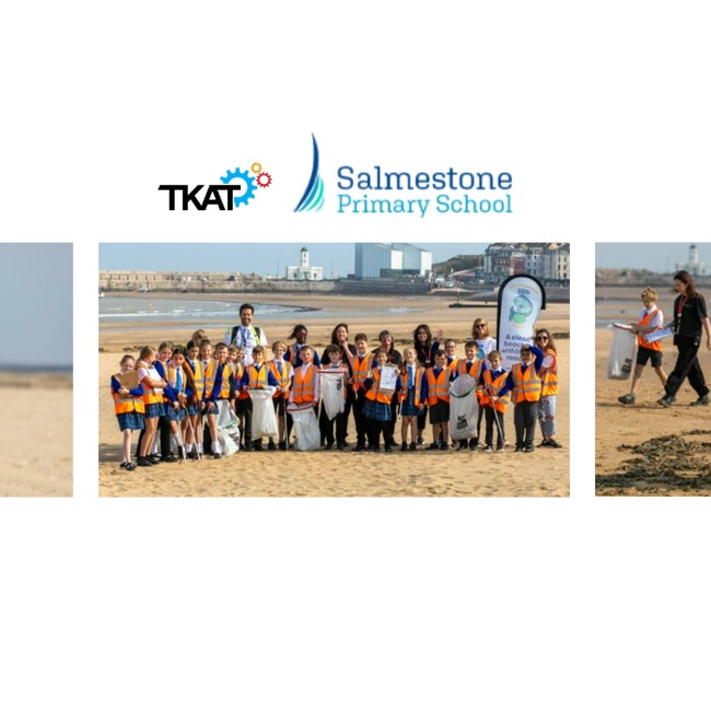 ¼ϲʿ's Salmestone Primary Academy children join Margate beach clean