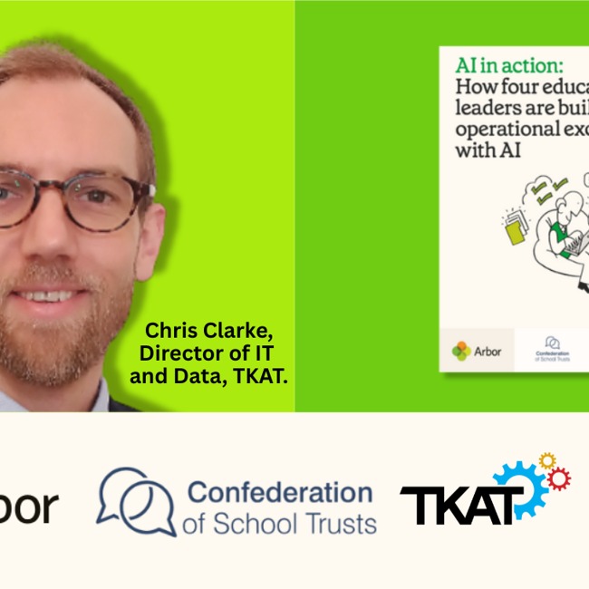 TKAT's approach to AI is featured in new report by Arbor and the Confederation of School Trusts