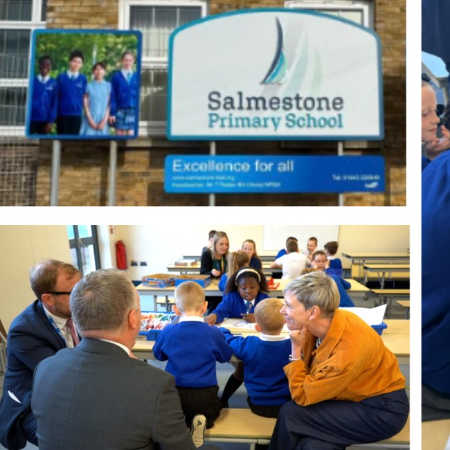 Breakfast club VIP visit at Salmestone Primary School, Margate
