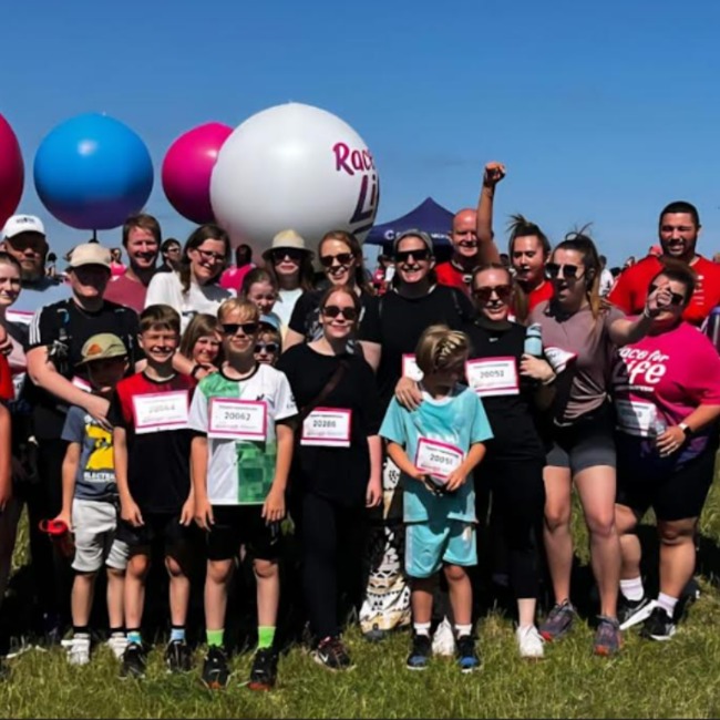 Newlands Primary School staff run 'Race for Life' and raise over £2,800 for Cancer Research UK
