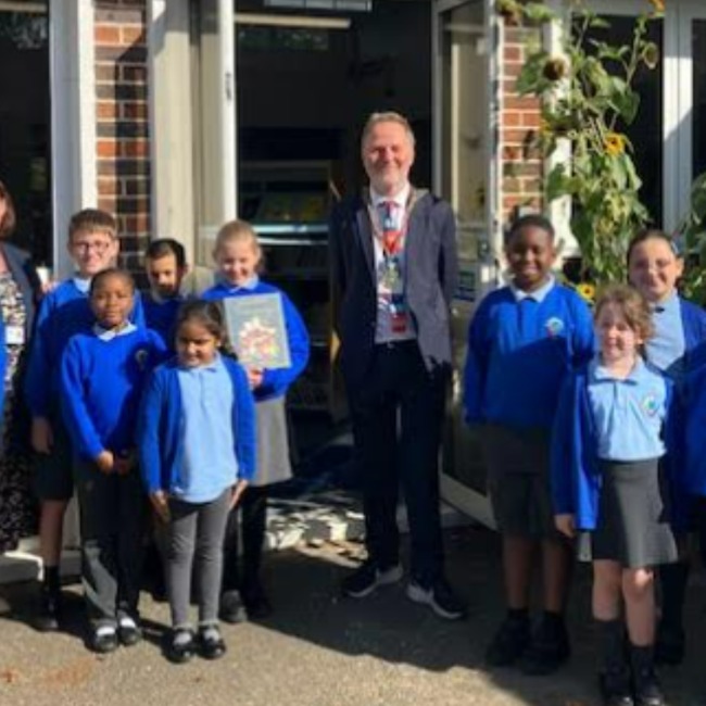 Mayor of Guildford opens new library at TKAT's Weyfield Primary Academy